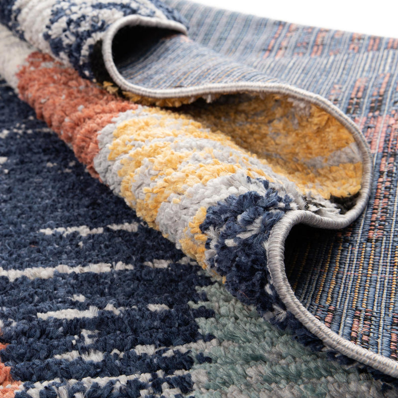 Marrakech Mosaic Collection Area Rug -  Essaouira Rectangle Blue  lifestyle 23