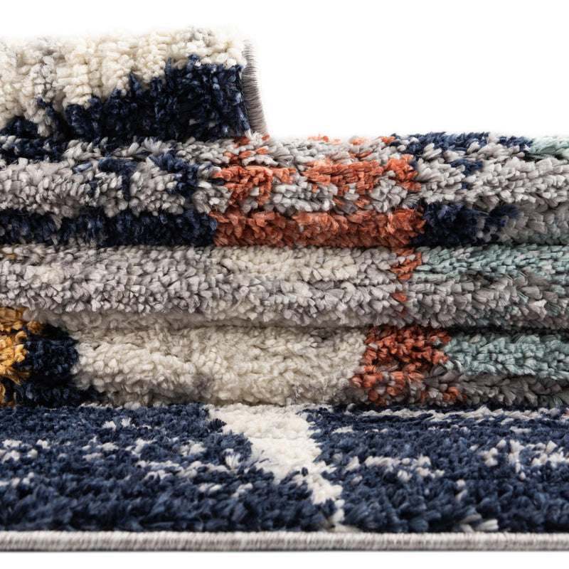 Marrakech Mosaic Collection Area Rug -  Essaouira Rectangle Blue  lifestyle 25