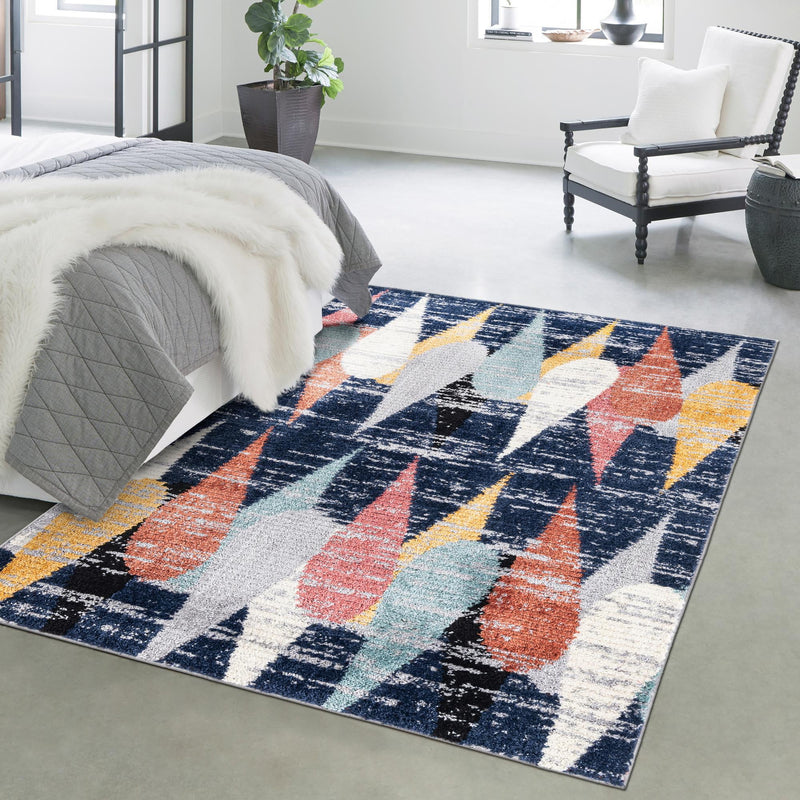 Marrakech Mosaic Collection Area Rug -  Essaouira Rectangle Blue  lifestyle 27