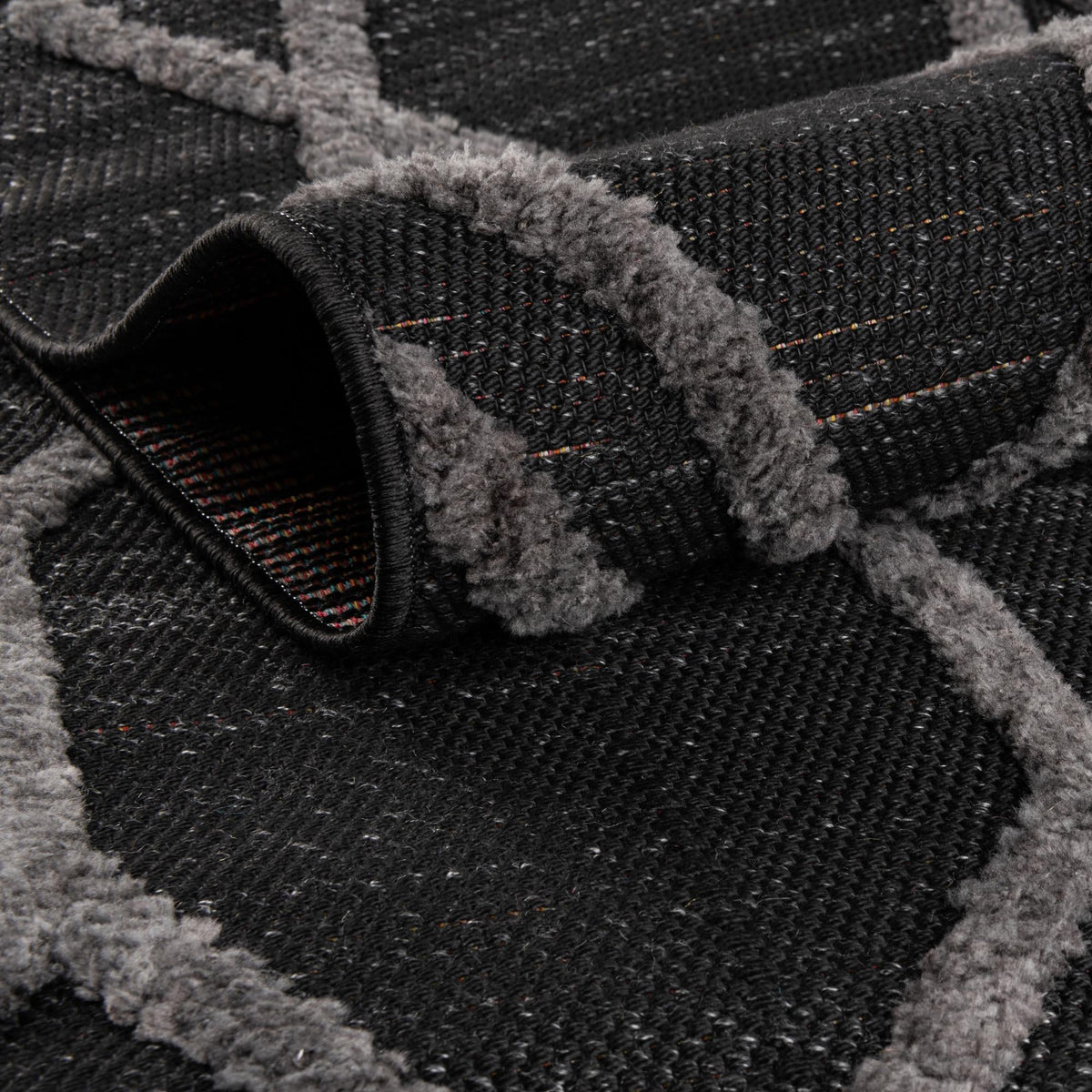 Terrace Collection Area Rug -  Pavilion Rectangle Graphite Gray  lifestyle 58