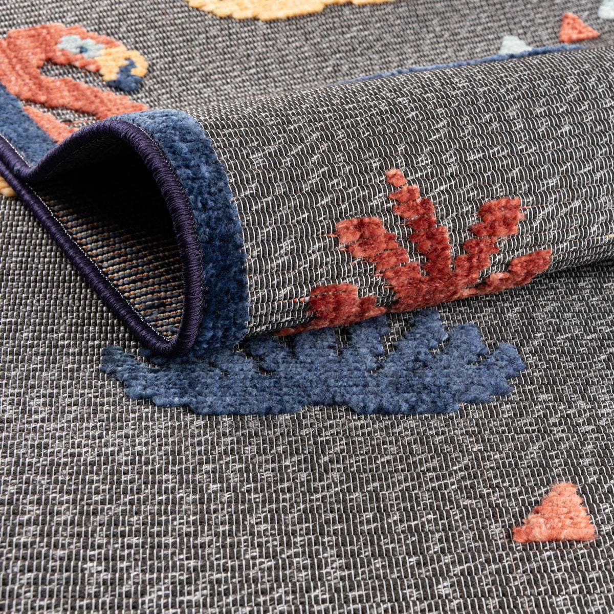 Terrace Collection Area Rug -  Pavilion Rectangle Gray  lifestyle 54