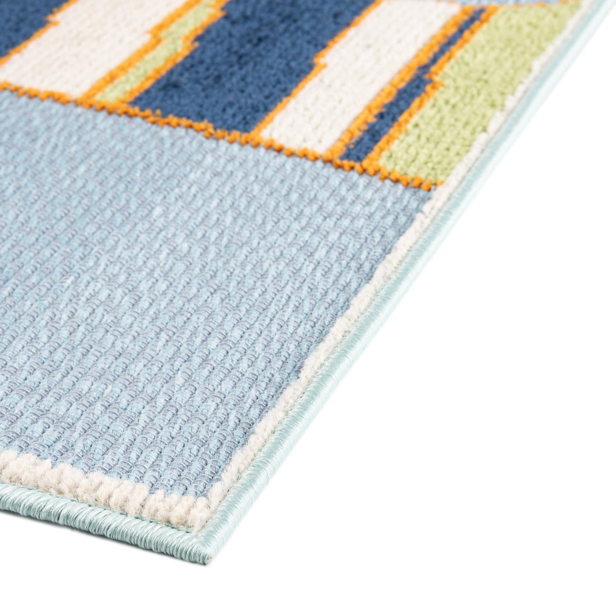 Terrace Collection Area Rug -  Pavilion Rectangle Light Blue  lifestyle 42