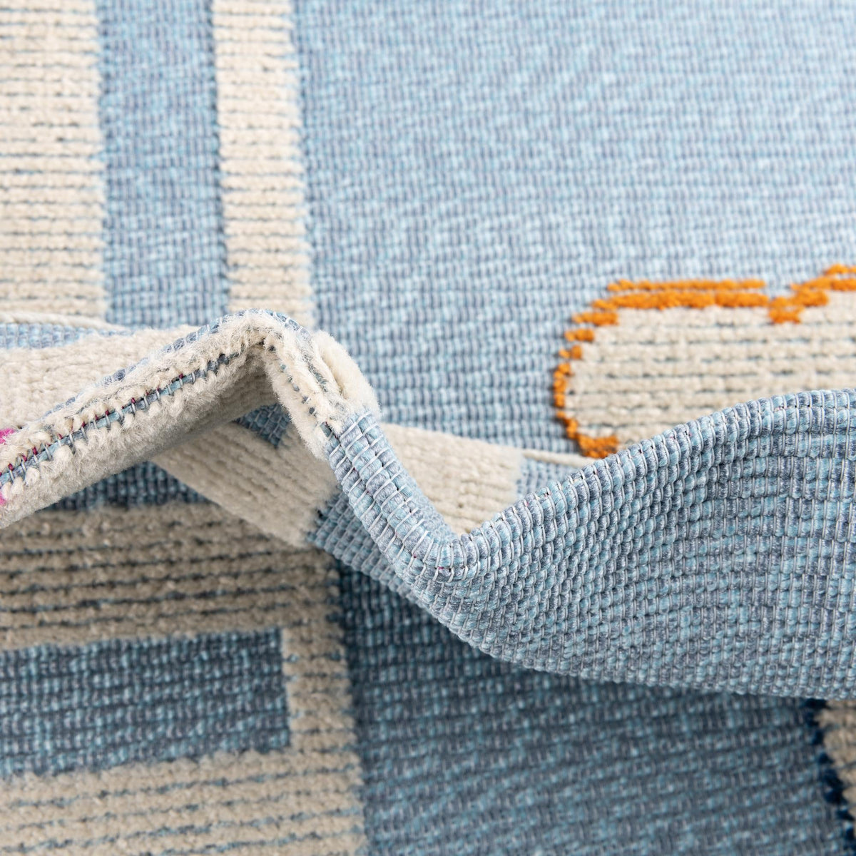 Terrace Collection Area Rug -  Pavilion Rectangle Light Blue  lifestyle 49