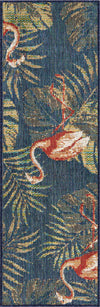 Coastal Terrace Collection Area Rug - Seabreeze Runner Navy Blue  lifestyle 48