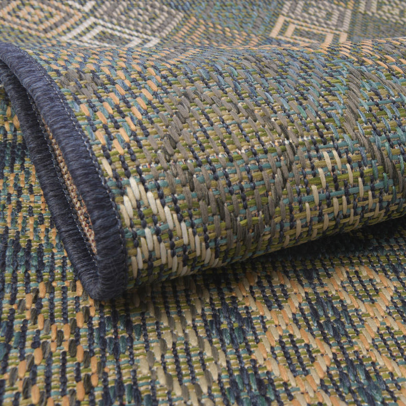 Coastal Terrace Collection Area Rug -  Pelican Rectangle Navy Blue  lifestyle 5