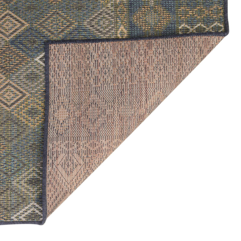 Coastal Terrace Collection Area Rug -  Pelican Rectangle Navy Blue  lifestyle 8