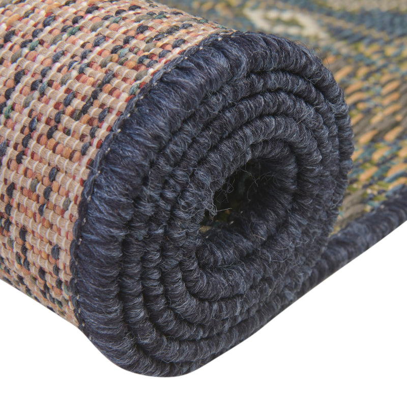 Coastal Terrace Collection Area Rug -  Pelican Rectangle Navy Blue  lifestyle 11