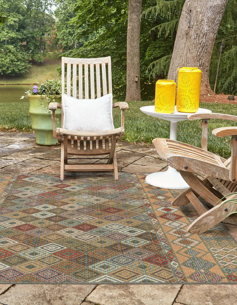 Coastal Terrace Collection Area Rug -  Pelican Square Multi  lifestyle 34