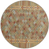 Coastal Terrace Collection Area Rug -  Pelican Round Multi  lifestyle 36