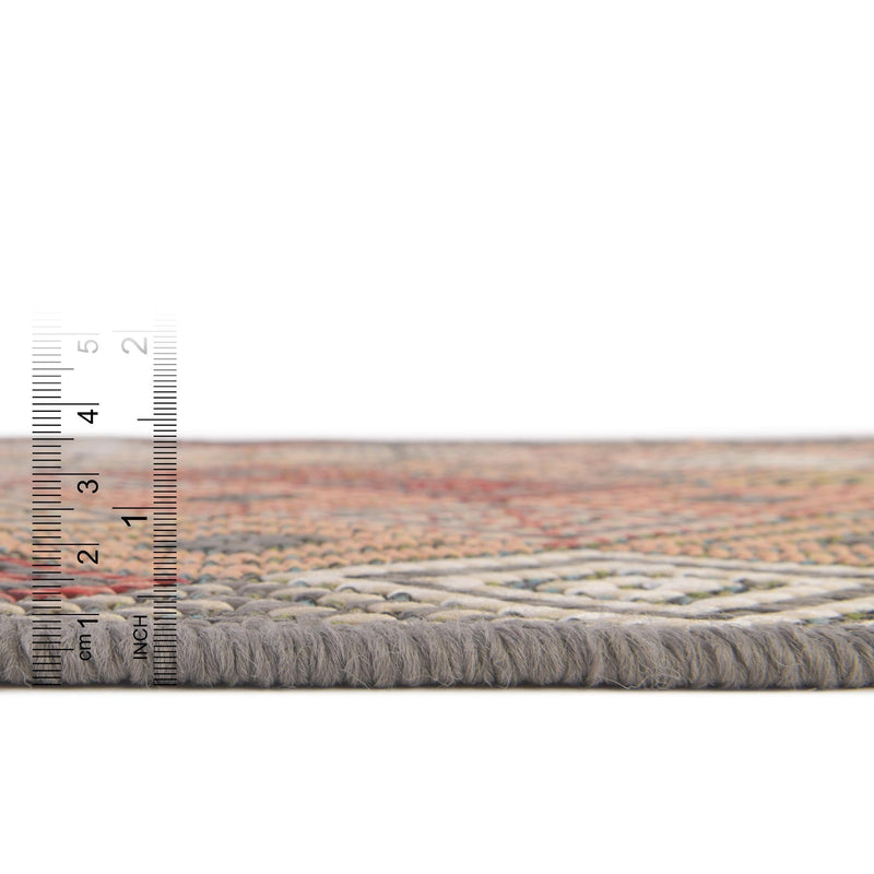 Coastal Terrace Collection Area Rug -  Pelican Round Multi  lifestyle 29