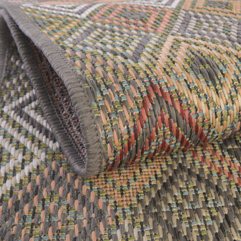 Coastal Terrace Collection Area Rug -  Pelican Round Multi  lifestyle 33