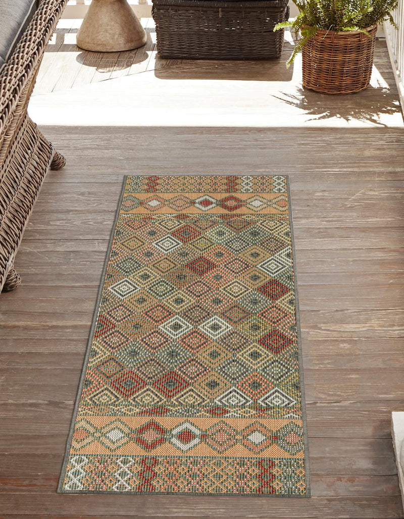 Coastal Terrace Collection Area Rug -  Pelican Runner Multi  lifestyle 29