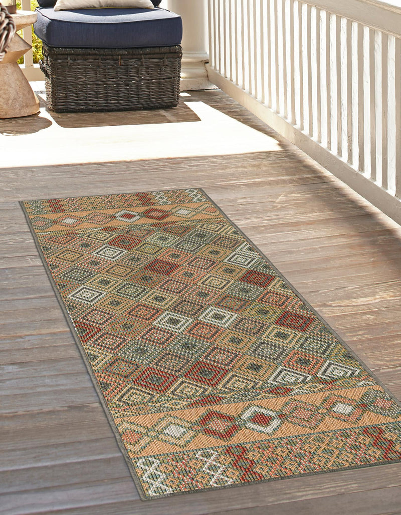 Coastal Terrace Collection Area Rug -  Pelican Runner Multi  lifestyle 35