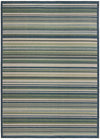 Coastal Terrace Collection Area Rug -  Nautical Rectangle Blue  lifestyle 4