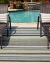 Coastal Terrace Collection Area Rug -  Nautical Rectangle Blue  lifestyle 8