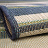 Coastal Terrace Collection Area Rug -  Nautical Rectangle Blue  lifestyle 15