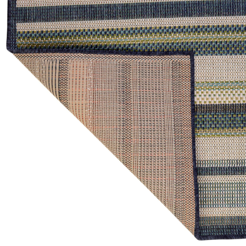 Coastal Terrace Collection Area Rug -  Nautical Rectangle Blue  lifestyle 24