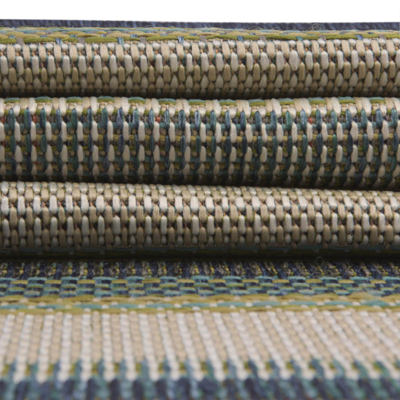 Coastal Terrace Collection Area Rug -  Nautical Rectangle Blue  lifestyle 39
