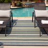Coastal Terrace Collection Area Rug -  Nautical Rectangle Blue  lifestyle 42