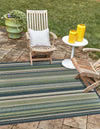 Coastal Terrace Collection Area Rug -  Nautical Square Blue  lifestyle 52
