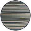 Coastal Terrace Collection Area Rug -  Nautical Round Blue  lifestyle 74