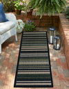 Coastal Terrace Collection Area Rug -  Nautical Runner Blue  lifestyle 54