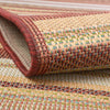 Coastal Terrace Collection Area Rug -  Nautical Rectangle Burgundy  lifestyle 16