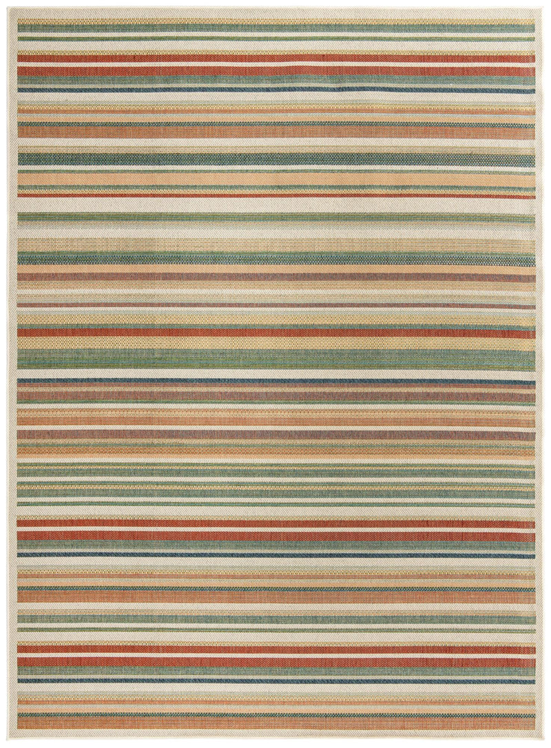 Coastal Terrace Collection Area Rug -  Nautical Rectangle Multi Main