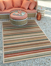 Coastal Terrace Collection Area Rug -  Nautical Rectangle Multi  lifestyle 4