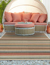 Coastal Terrace Collection Area Rug -  Nautical Rectangle Multi  lifestyle 7