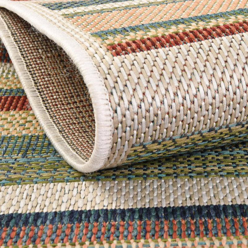 Coastal Terrace Collection Area Rug -  Nautical Rectangle Multi  lifestyle 14