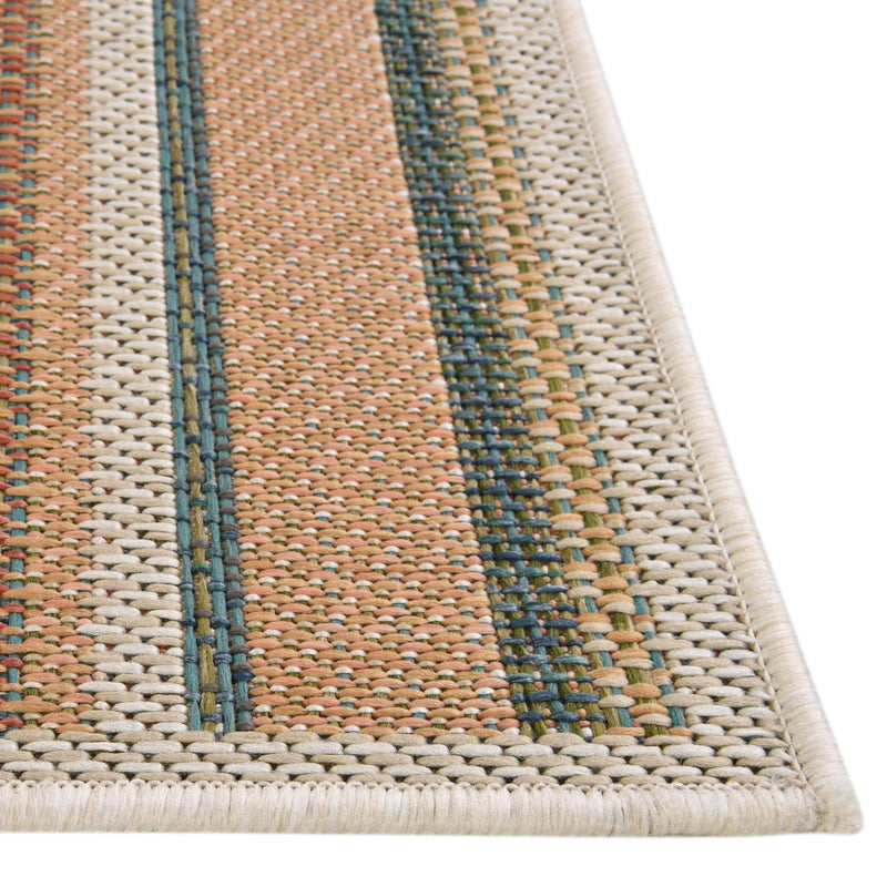 Coastal Terrace Collection Area Rug -  Nautical Rectangle Multi  lifestyle 17