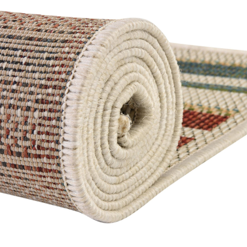 Coastal Terrace Collection Area Rug -  Nautical Rectangle Multi  lifestyle 32
