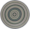 Coastal Terrace Collection Area Rug -  Seashell Round Blue  lifestyle 78