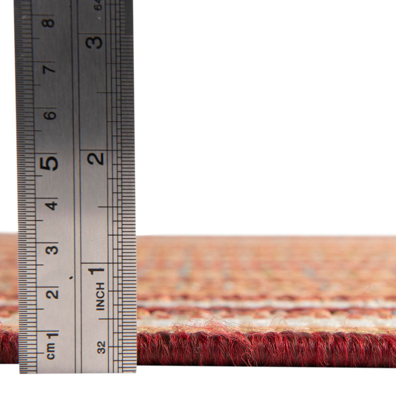 Coastal Terrace Collection Area Rug -  Seashell Rectangle Burgundy  lifestyle 12