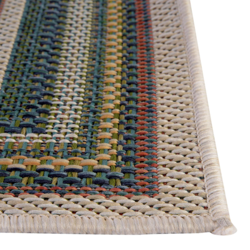 Coastal Terrace Collection Area Rug -  Seashell Rectangle Multi  lifestyle 19