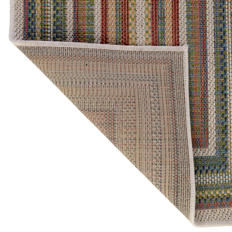 Coastal Terrace Collection Area Rug -  Seashell Rectangle Multi  lifestyle 25