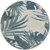 Coastal Terrace Collection Area Rug -  Anchor Round Ivory  lifestyle 15