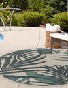 Coastal Terrace Collection Area Rug -  Anchor Round Ivory  lifestyle 23