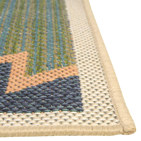 Coastal Terrace Collection Area Rug -  Oceanview Rectangle Green  lifestyle 11