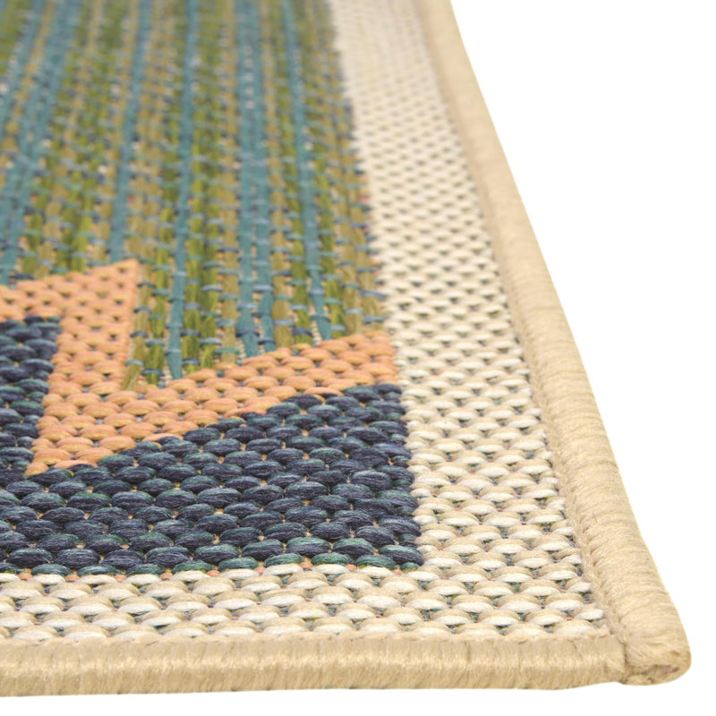 Coastal Terrace Collection Area Rug -  Oceanview Rectangle Green  lifestyle 11
