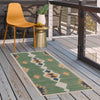 Coastal Terrace Collection Area Rug -  Oceanview Runner Green  lifestyle 112
