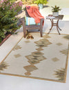 Coastal Terrace Collection Area Rug -  Oceanview Rectangle Ivory  lifestyle 4