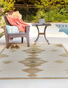 Coastal Terrace Collection Area Rug -  Oceanview Rectangle Ivory  lifestyle 6