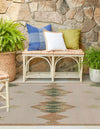 Coastal Terrace Collection Area Rug -  Oceanview Square Ivory  lifestyle 41