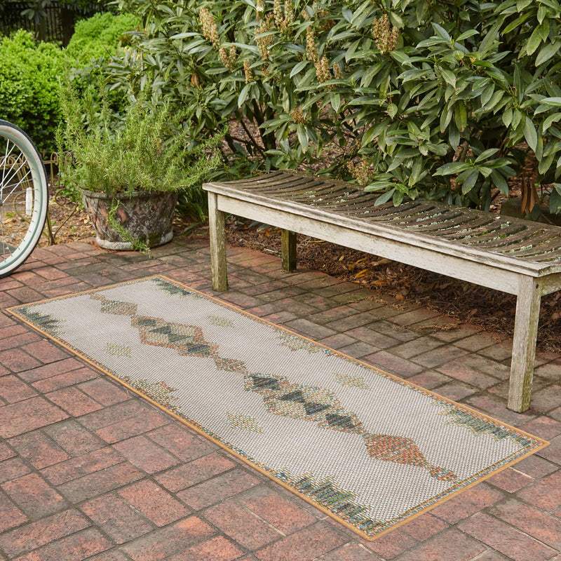 Coastal Terrace Collection Area Rug -  Oceanview Runner Ivory  lifestyle 115