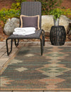 Coastal Terrace Collection Area Rug -  Oceanview Rectangle Multi  lifestyle 9