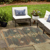 Coastal Terrace Collection Area Rug -  Oceanview Square Multi  lifestyle 77