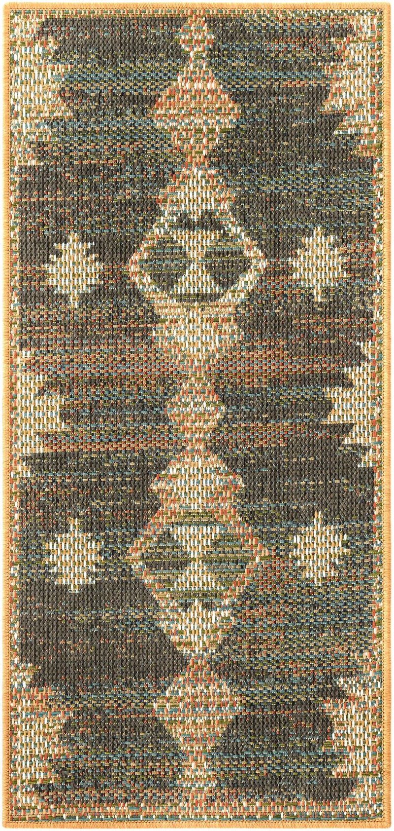 Coastal Terrace Collection Area Rug -  Oceanview Runner Multi  lifestyle 97