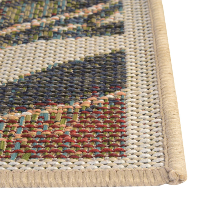 Coastal Terrace Collection Area Rug -  Wavecrest Rectangle Multi  lifestyle 6